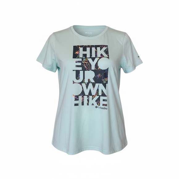 Hike Your Own Hike Columbia T-shirt, Women’s size Medium, Light Green - Picture 1 of 5
